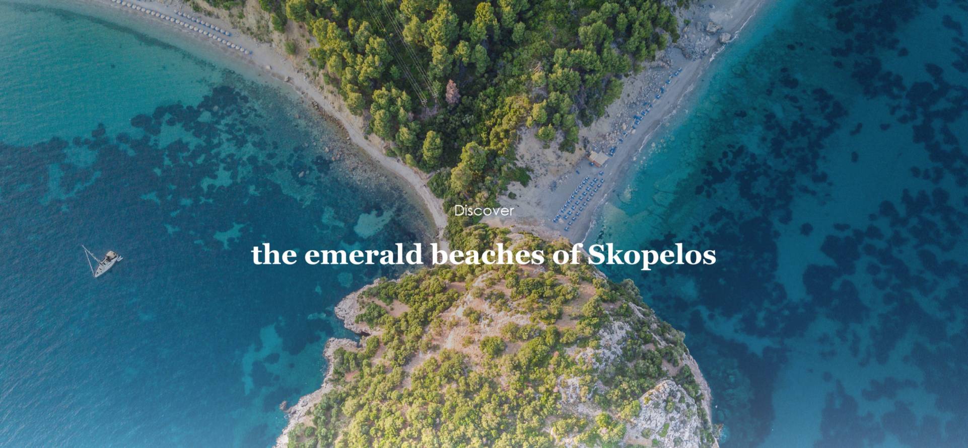 Discover the emerald beaches of Skopelos island